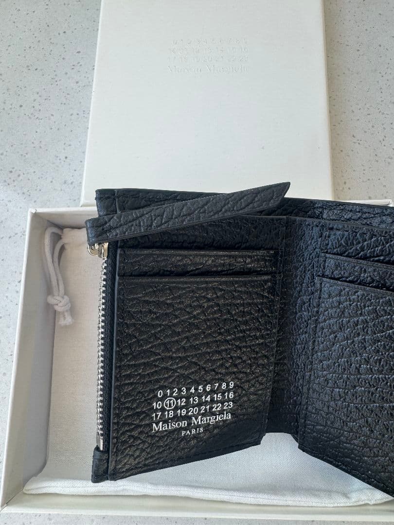 【美品】Maison Margiela 三つ折り財布 黒