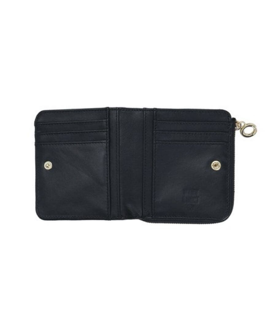 【未使用品】 MARY QUANTキルトフォームデイジー ウォレット ブラック