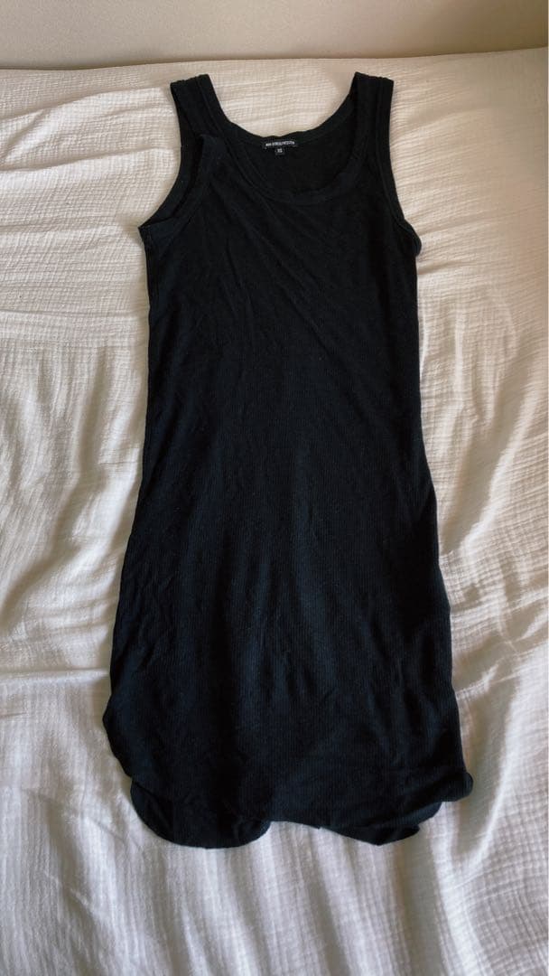 ANN DEMEULEMEESTER ブラックタンクトップ XS