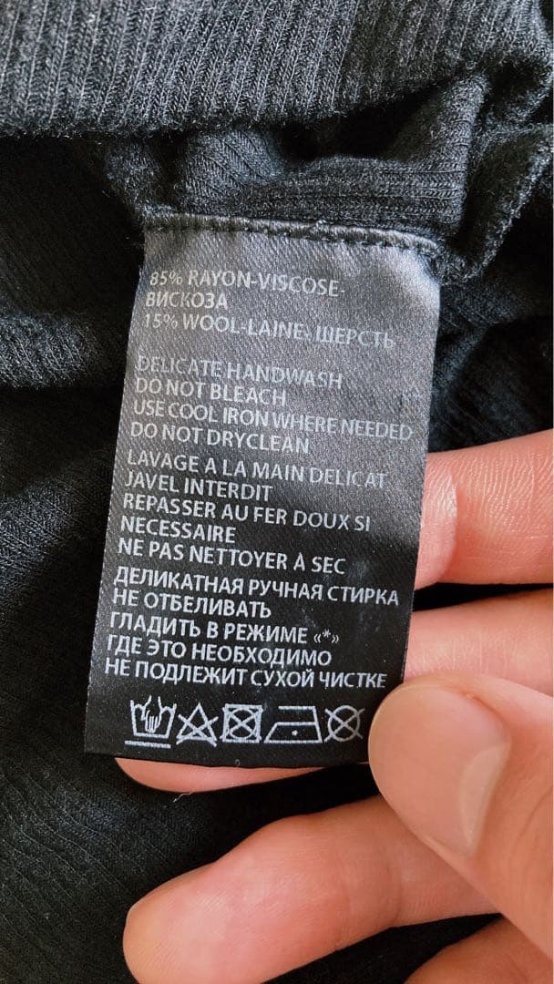 ANN DEMEULEMEESTER ブラックタンクトップ XS