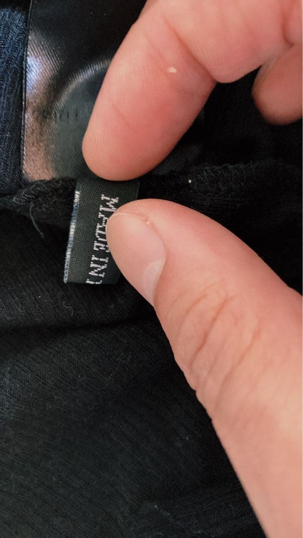 ANN DEMEULEMEESTER ブラックタンクトップ XS