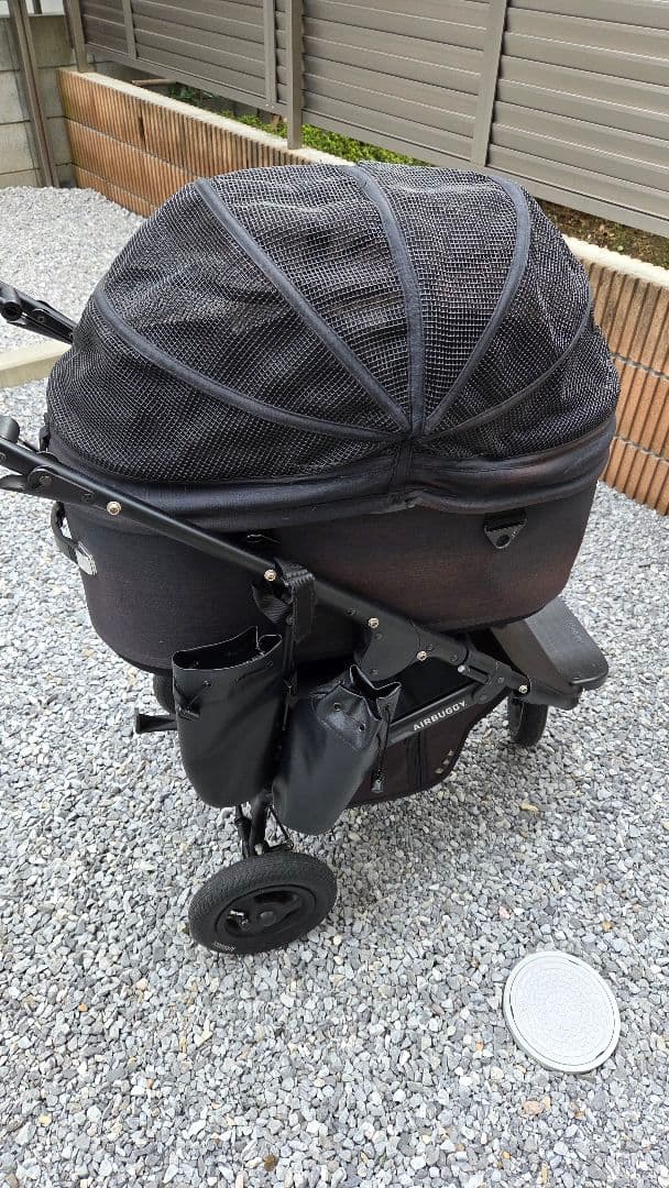 AIRBUGGY フレーム+コット+付属品　DOME3 Large ブラック