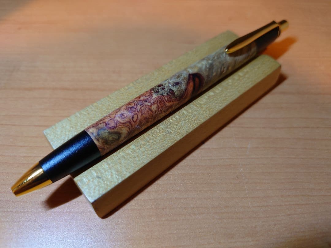 あけぼの工房　花梨瘤紅白　プレミアムグレード　シャープペンシル　芯径0.5