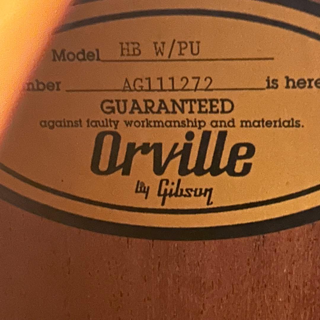 超レア！Orville by Gibson HUMMINGBIRDエレアコ