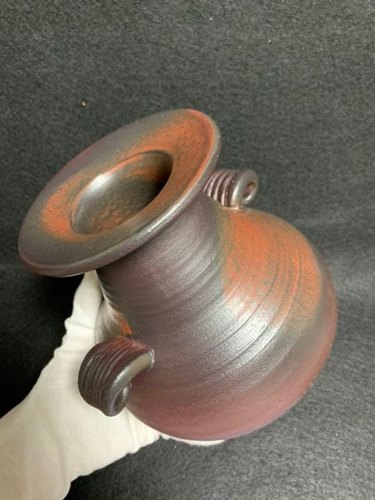 中島翁介　釉彩花瓶