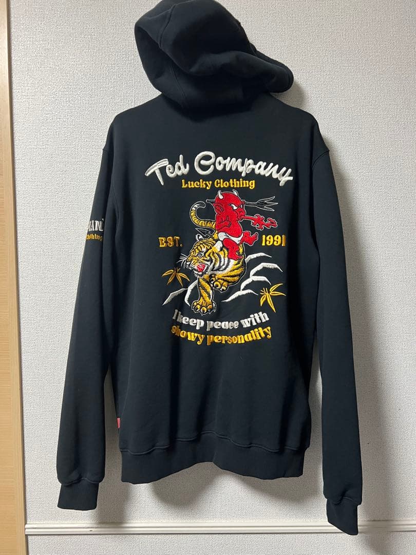 TEDMAN テッドマン刺繍　TIGER&TED アメカジ バイカー パーカー