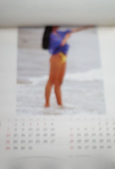 浅野ゆう子　立木義浩　撮影　1989年　カレンダー