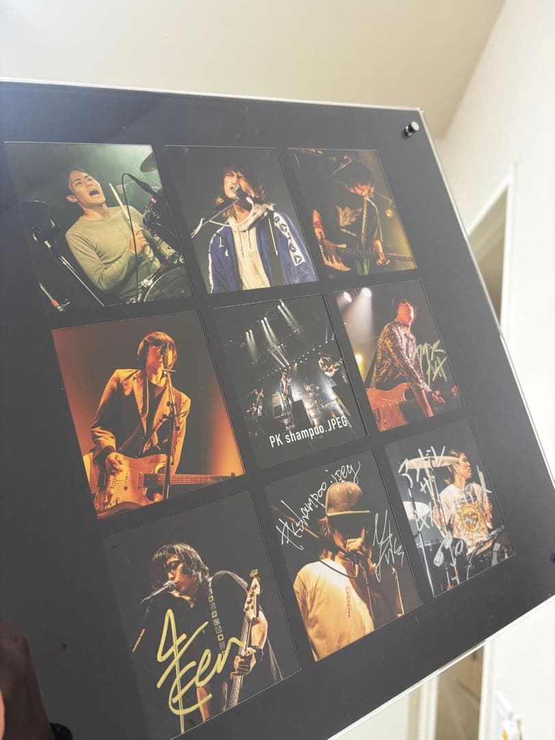 PK shampoo サイン入りアクリルパネル