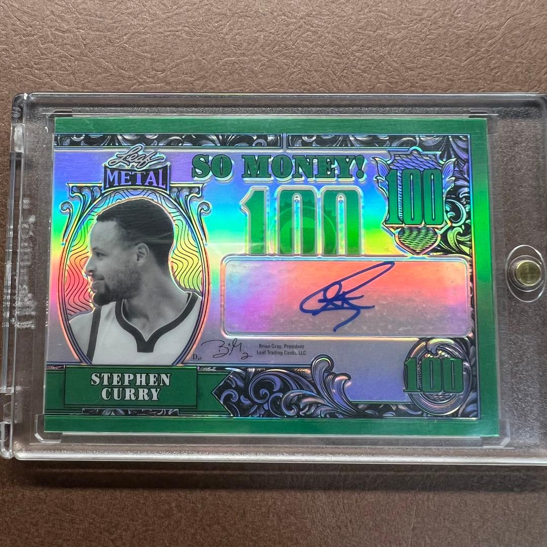 Leaf ステフィン カリー Curry 10枚限定 直筆サインカード Auto