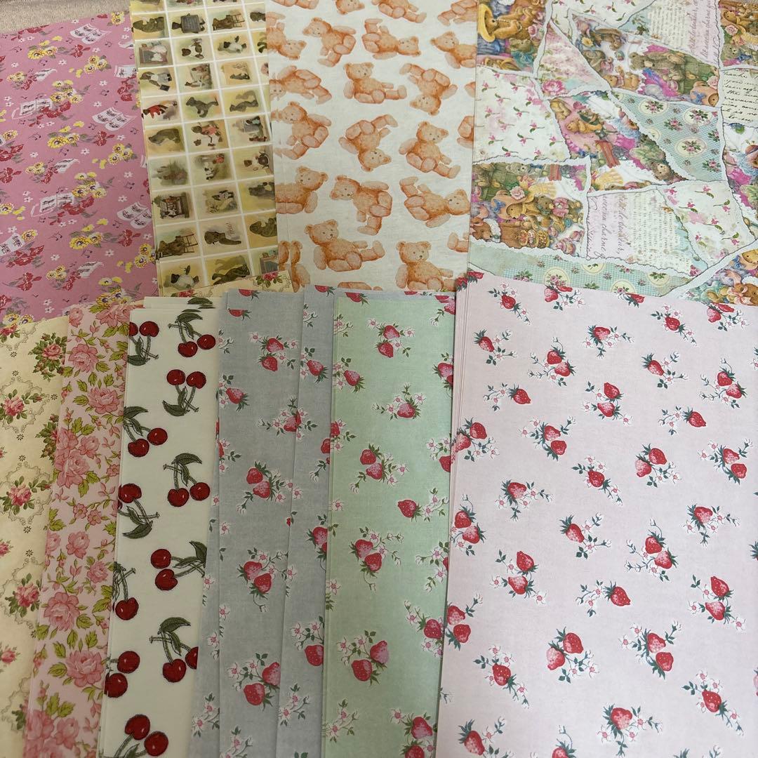 【処分価格】　デザインペーパー　大量　まとめ売り