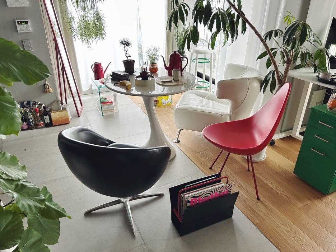 ●希少 秋田木工 ハイスツール 曲木デザイン レアカラー 1脚のみ