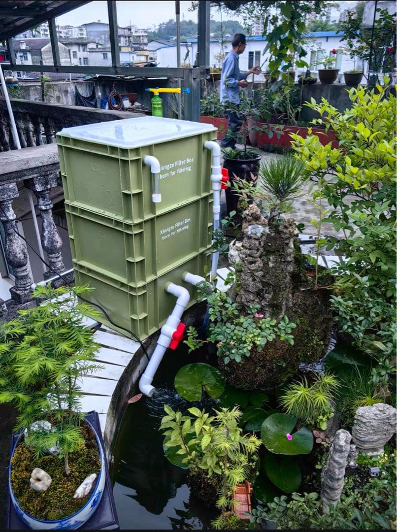 お任せ高性能濾過材2段付き2種以上　水槽用万能フィルター 外部式飼育濾過装置器