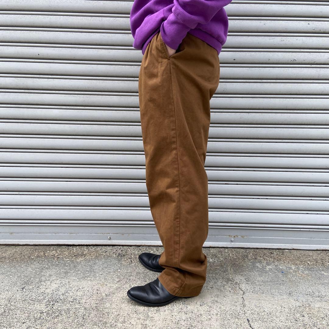 90s☆ラルフローレン☆ANDREW PANT☆ツータックチノパン☆茶系☆W34