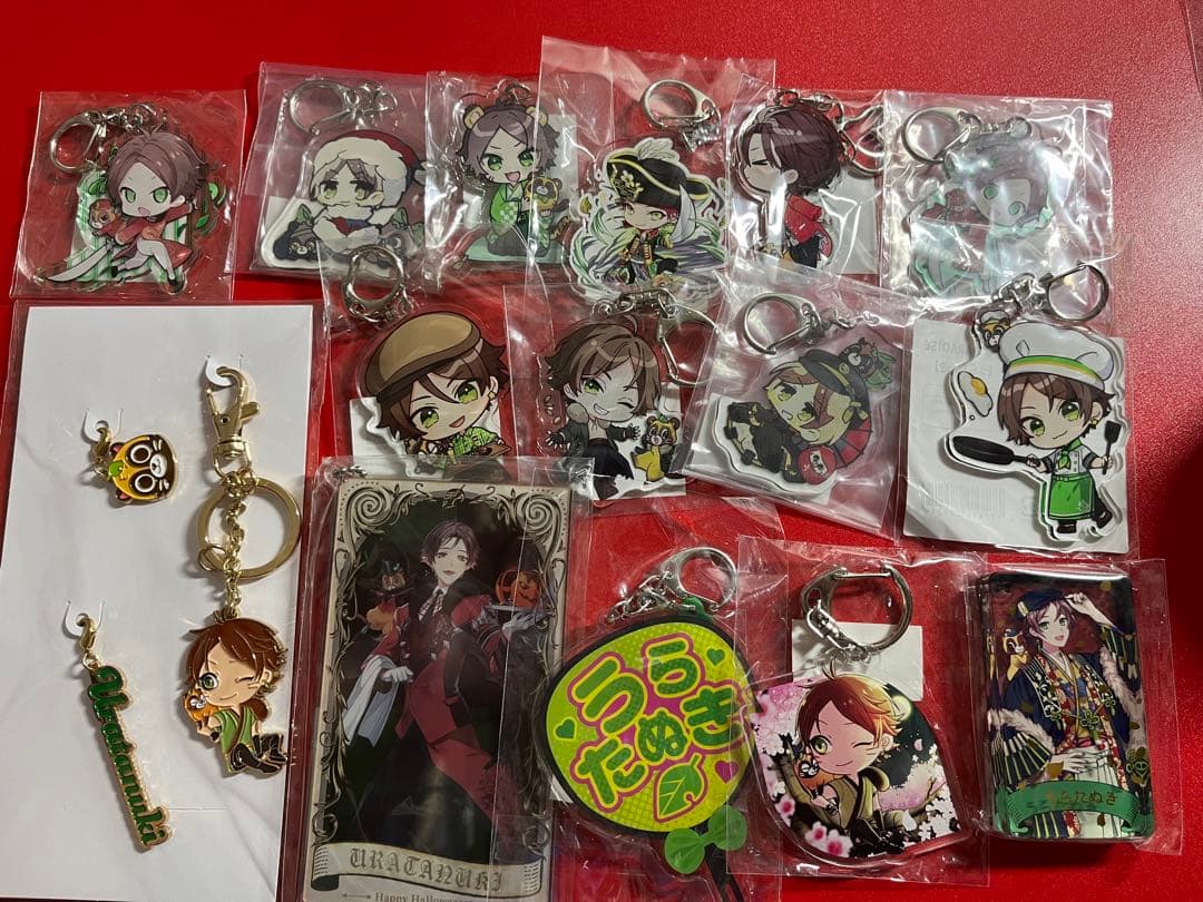 うらたぬき　浦島坂田船　グッズまとめ売り　缶バッジ　アクスタ　アクキー