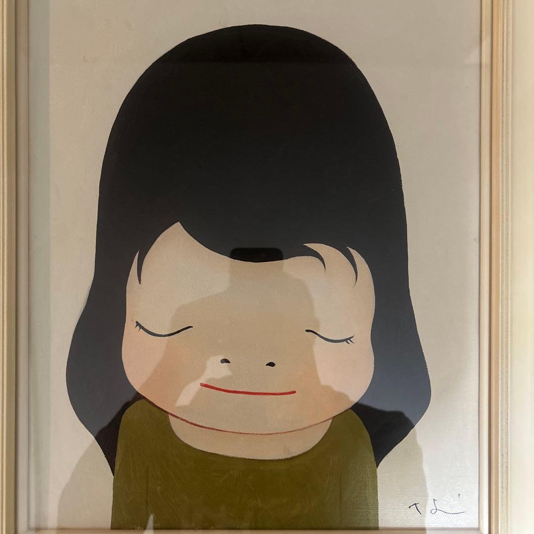 模写　奈良美智　女の子　額付き