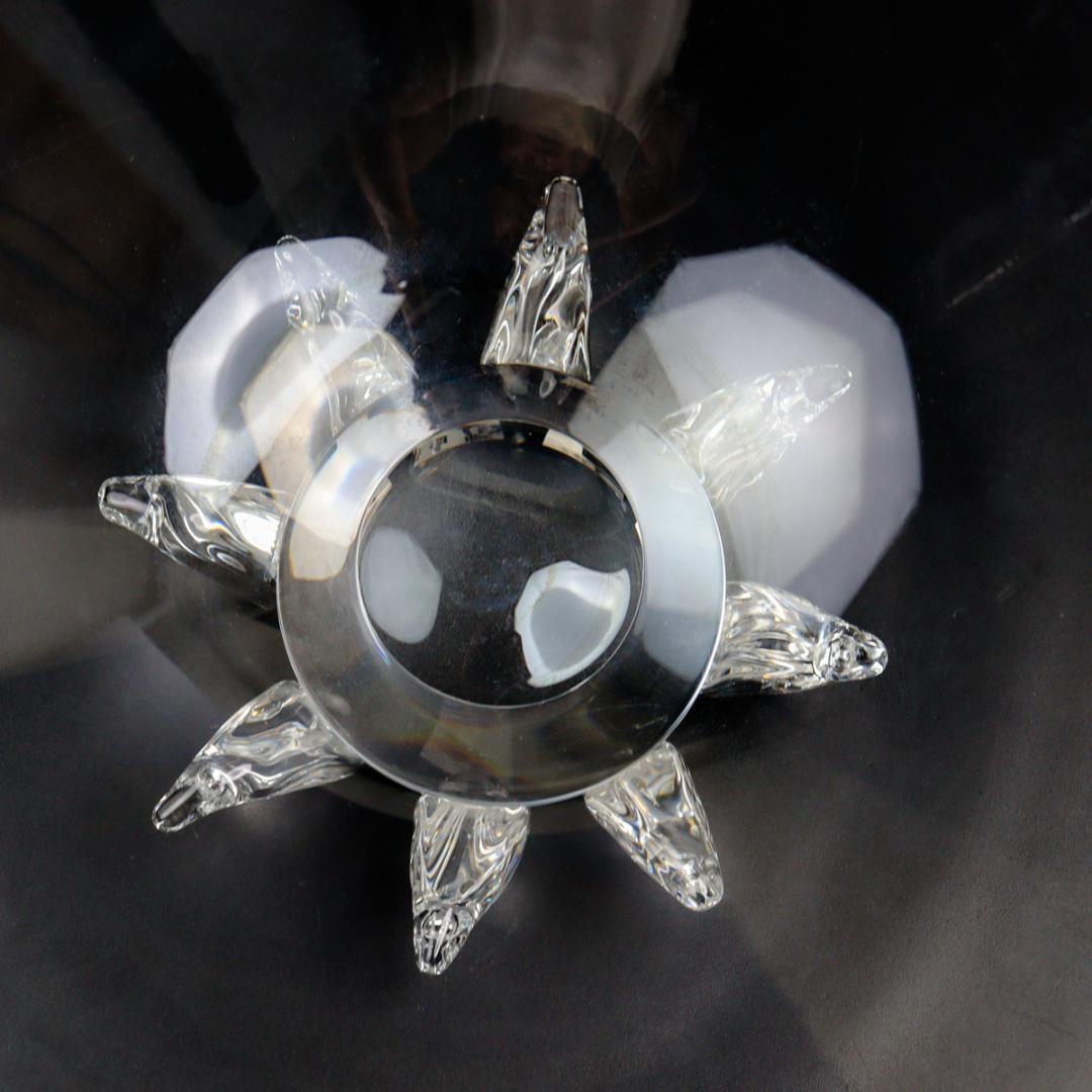 Steuben Galss ピオニー センターピースボウル 34cm 花生け