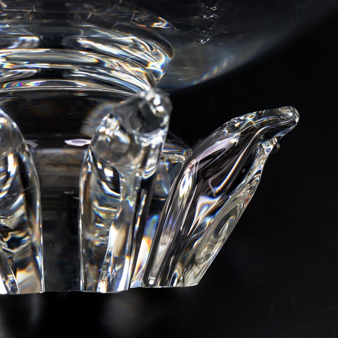 Steuben Galss ピオニー センターピースボウル 34cm 花生け