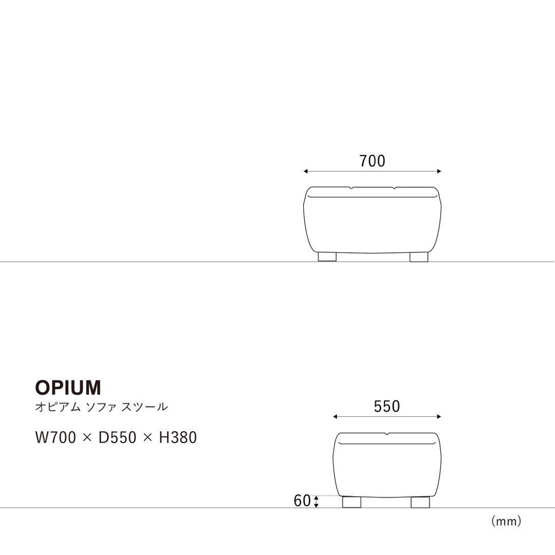 クラッシュゲート ソファ スツール SLTオーカー 革張り 家具 d4715