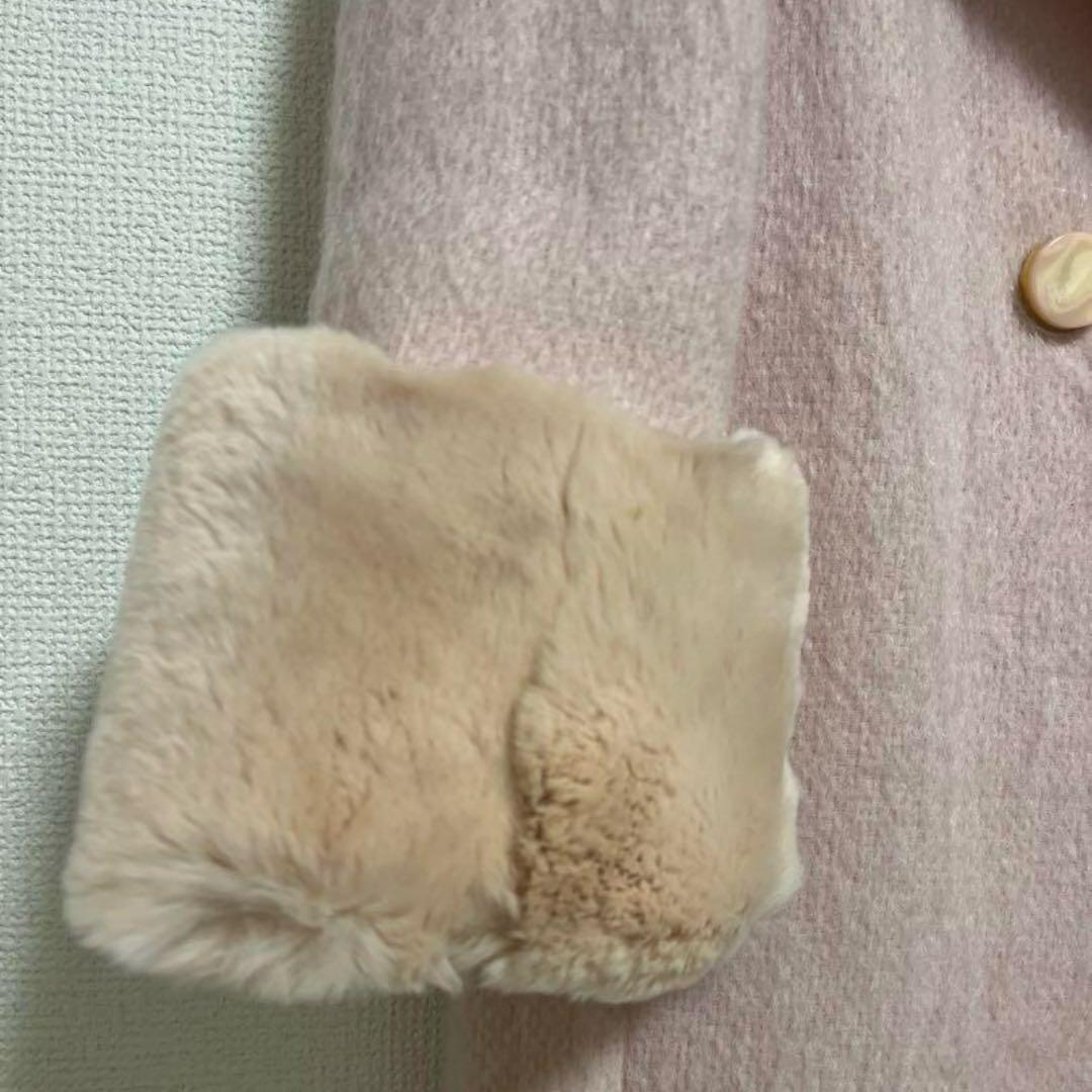 【美品】GRACE CONTINENTAL シャギーコート ピンク