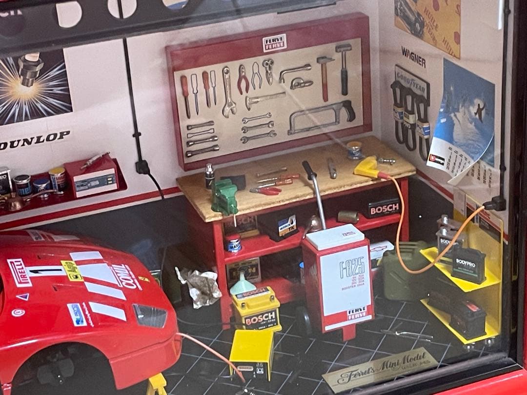 Ferrari F40 1/18 ガレージシーン　ジオラマモデル