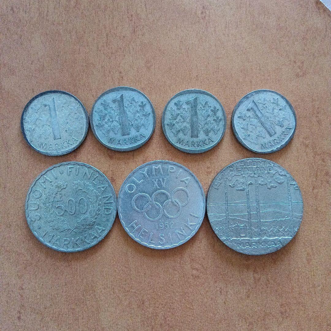 フィンランド銀貨 オリンピック マルカ　マルッカ　 7枚セット 北欧　外国　古銭