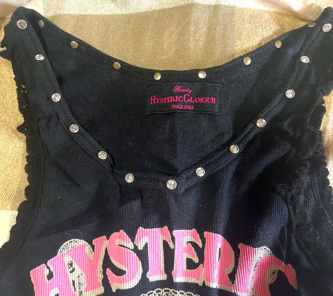 HYSTERIC GLAMOUR ビジュー付きタンクトップ