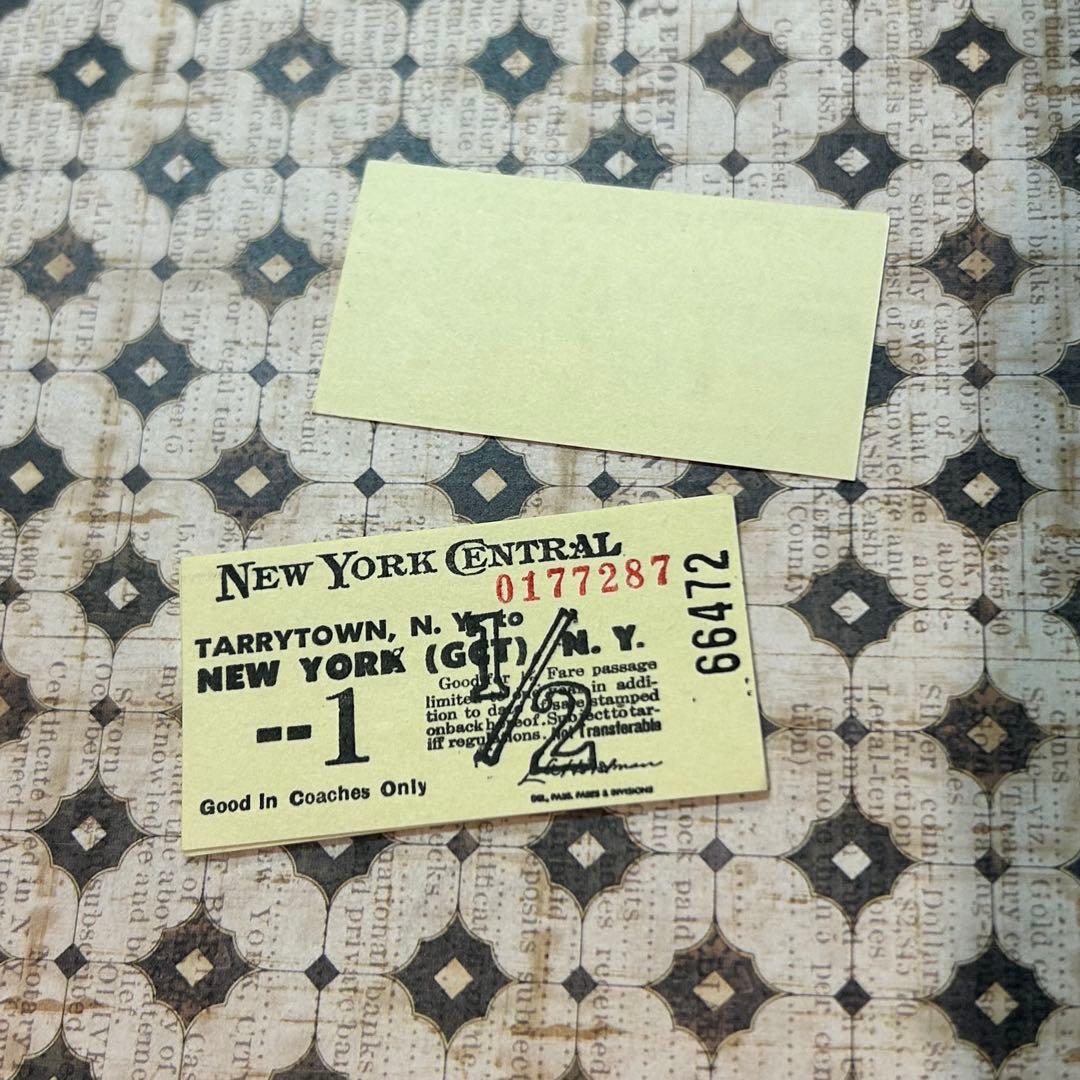 海外紙モノ Central チケット ヴィンテージ ジャンクジャーナル 蚤の市