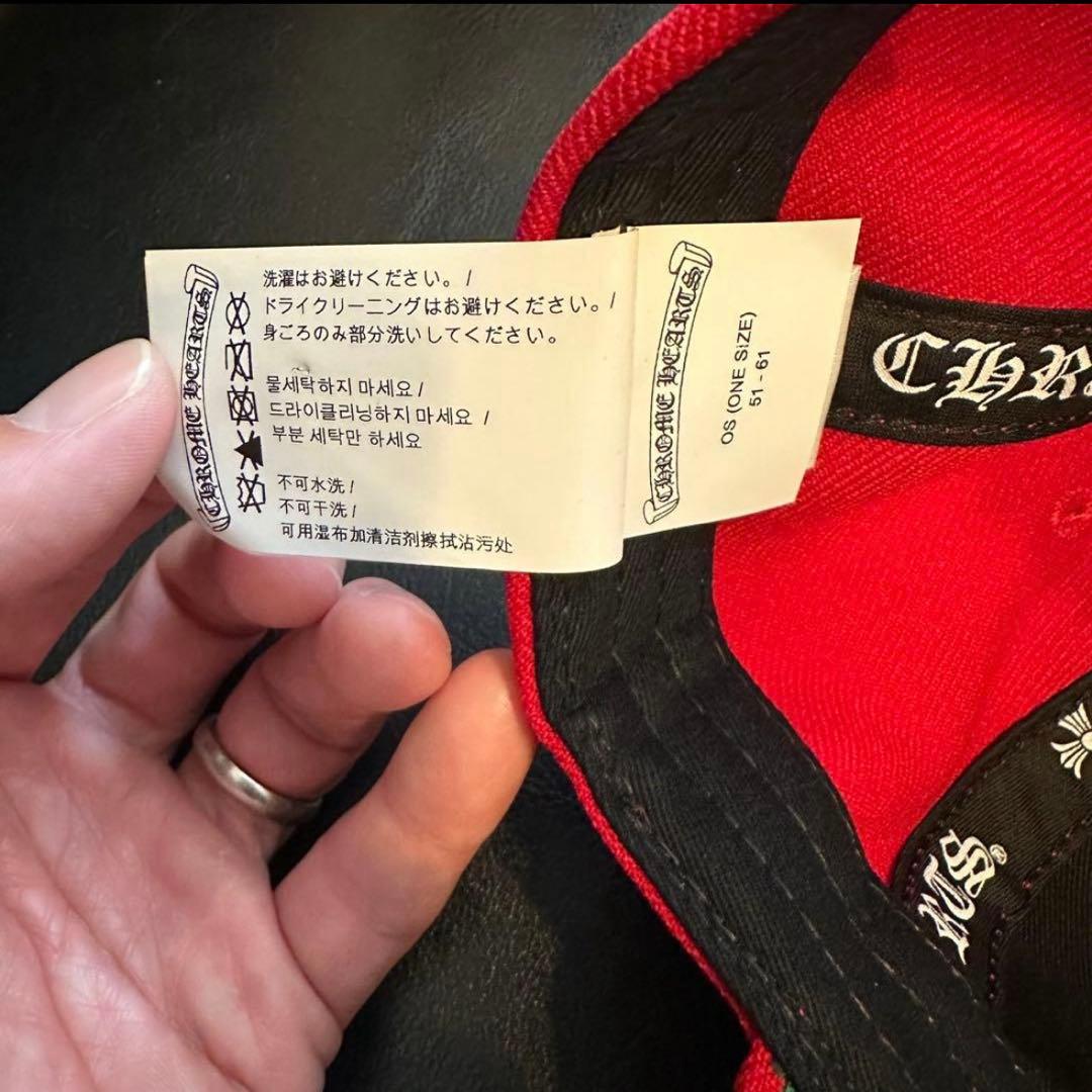 新品・正規品　CHROME HEARTS【クロムハーツ】キャップ　赤　レッド