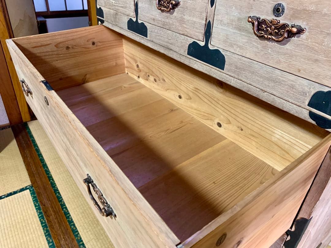 ☆【和箪笥】桐製タンス 引き出し付き