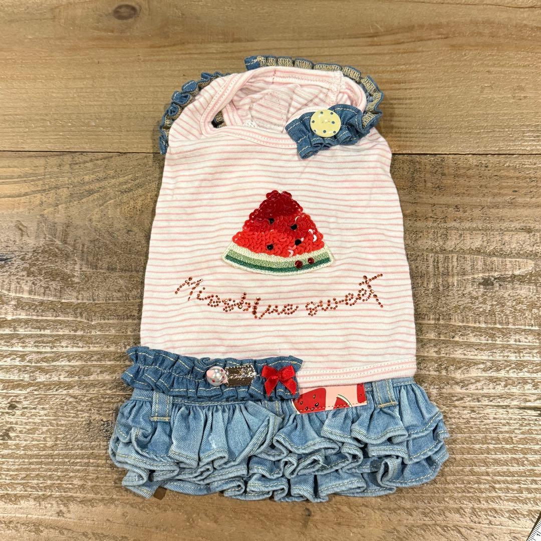 パピリーヒルズ　Miss blue pet デニムワンピースセット