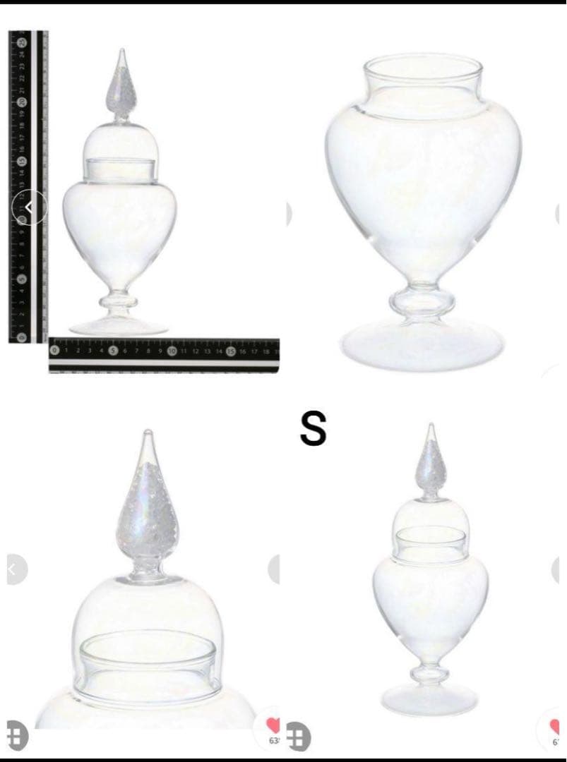 ※専用※ Francfranc ガラスジャー　ＳＭＬ　3点セット