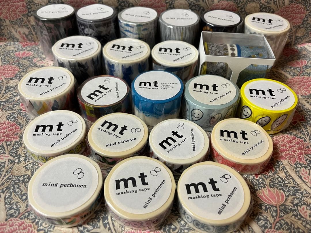 mtマスキングテープ　ミナペルホネン　まとめ売りring/neon smile