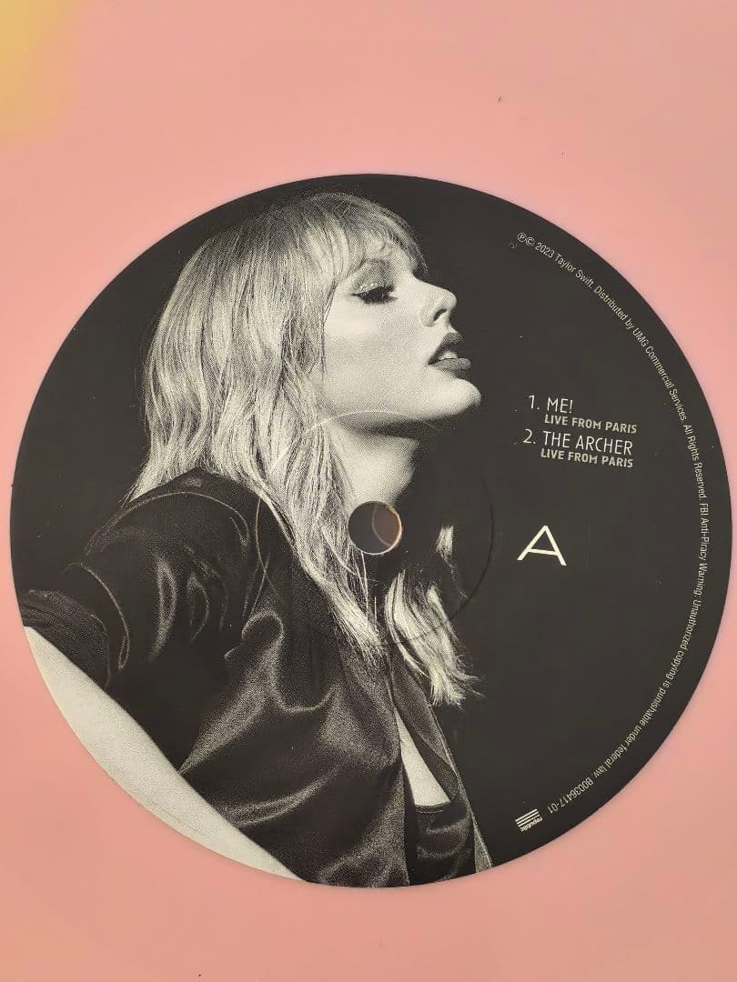 taylor swift lover live from parisレコードAB