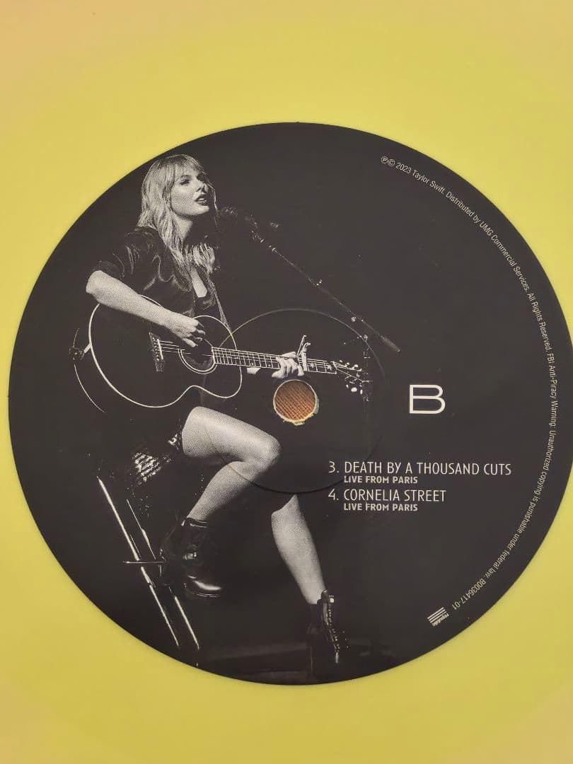 taylor swift lover live from parisレコードAB