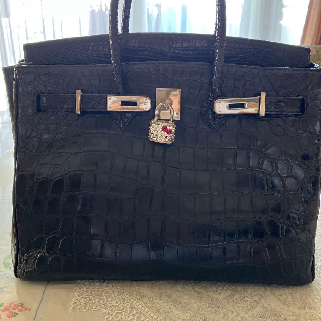 限定値下げ❗️キティカデナ付き❗️マットクロコダイルバッグ