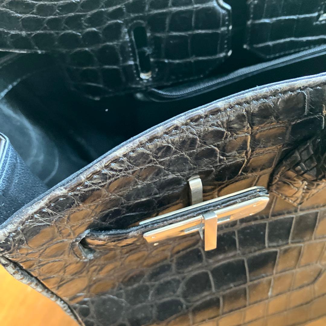 限定値下げ❗️キティカデナ付き❗️マットクロコダイルバッグ