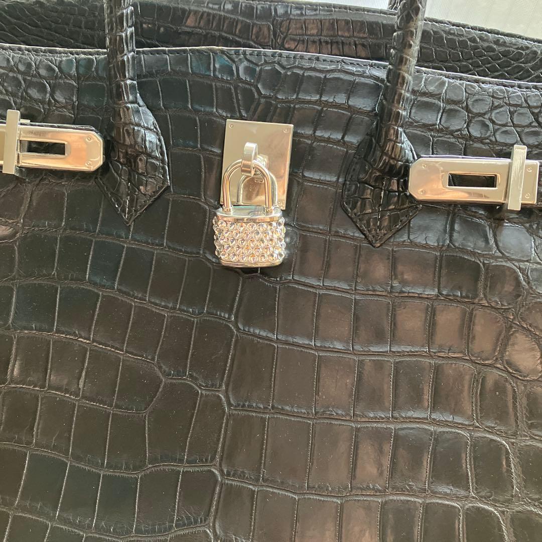 限定値下げ❗️キティカデナ付き❗️マットクロコダイルバッグ