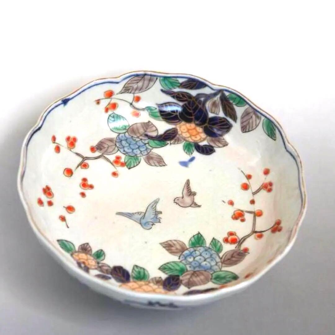 色絵中鉢　2個　江戸時代　古伊万里