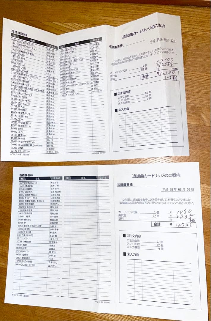 夢グループ　極美品カラオケ1番　 YK-3008 カラオケ　カートリッジ2個