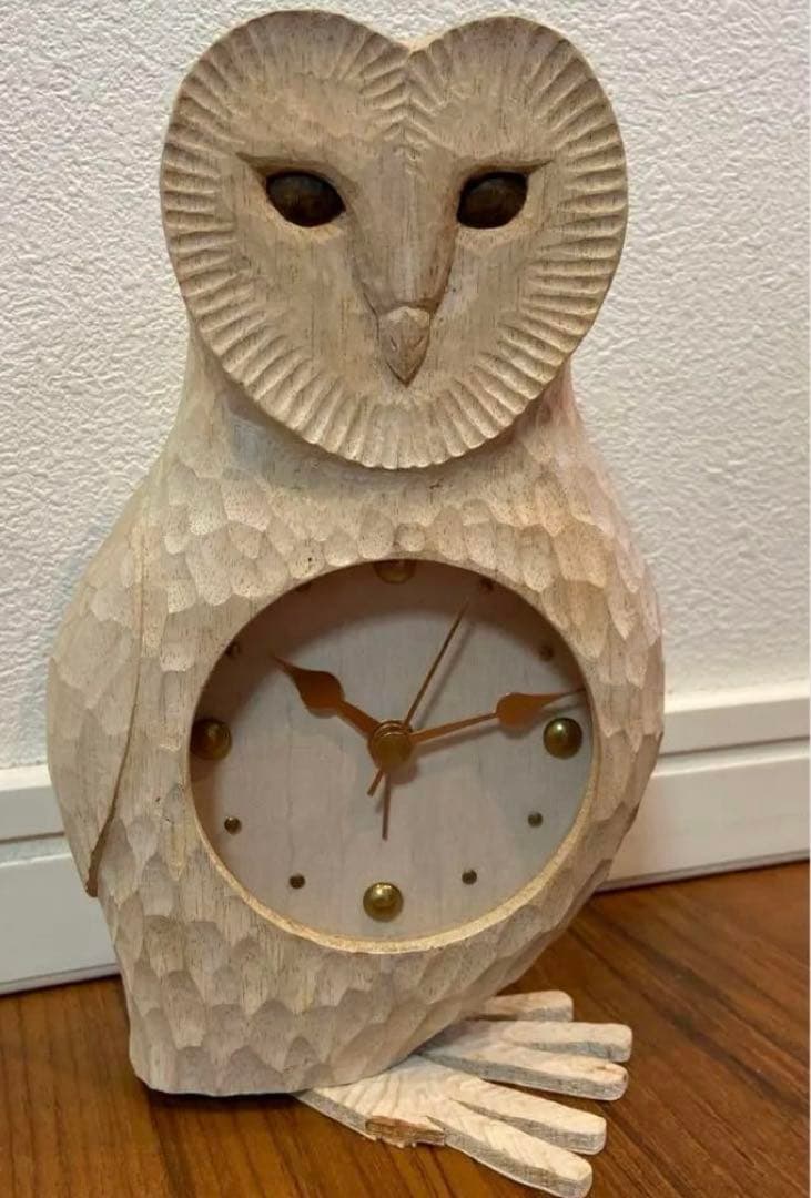 kiyata ふくろう時計　置き時計