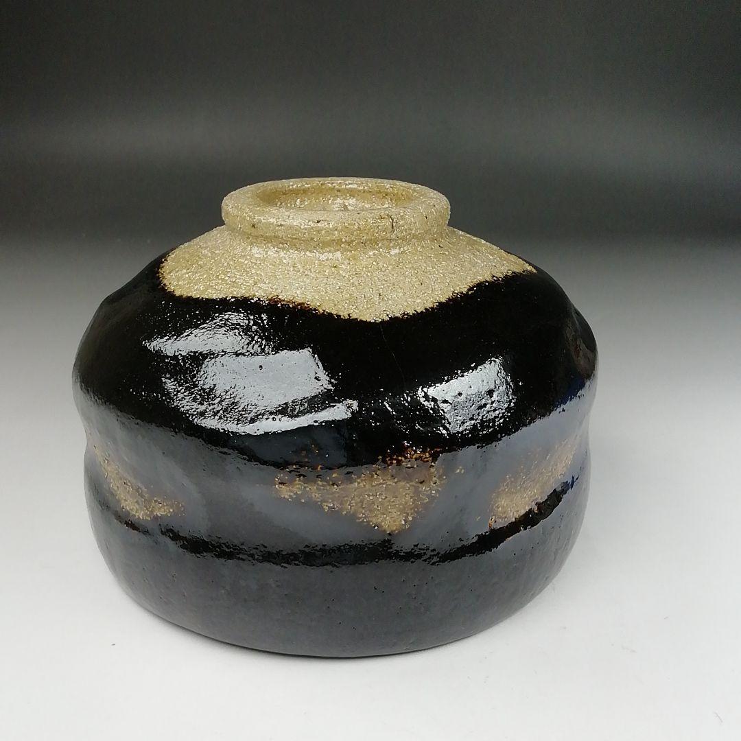 Ｔ４２８　茶碗　『黒楽茶碗』『佐々木松楽 造』『前大徳寺 佐藤朴堂 書付』茶道具