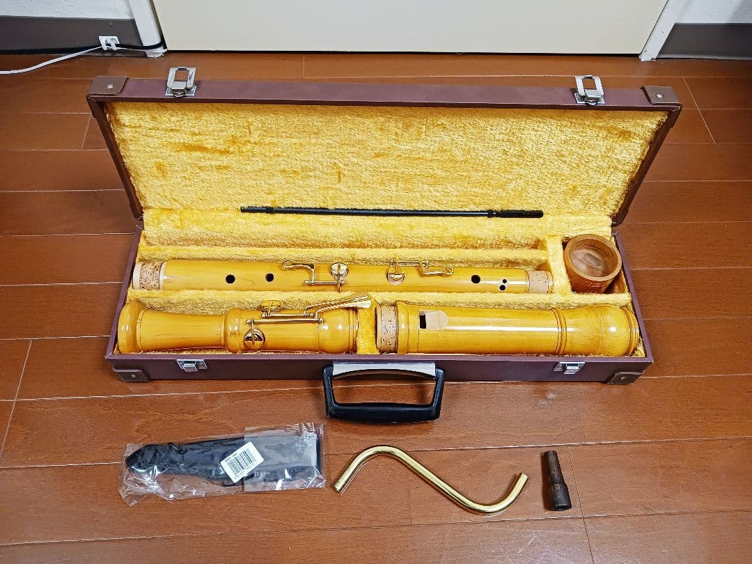 全音 バスリコーダー 5400B　メイプル 2023年8月にメーカーメンテ済