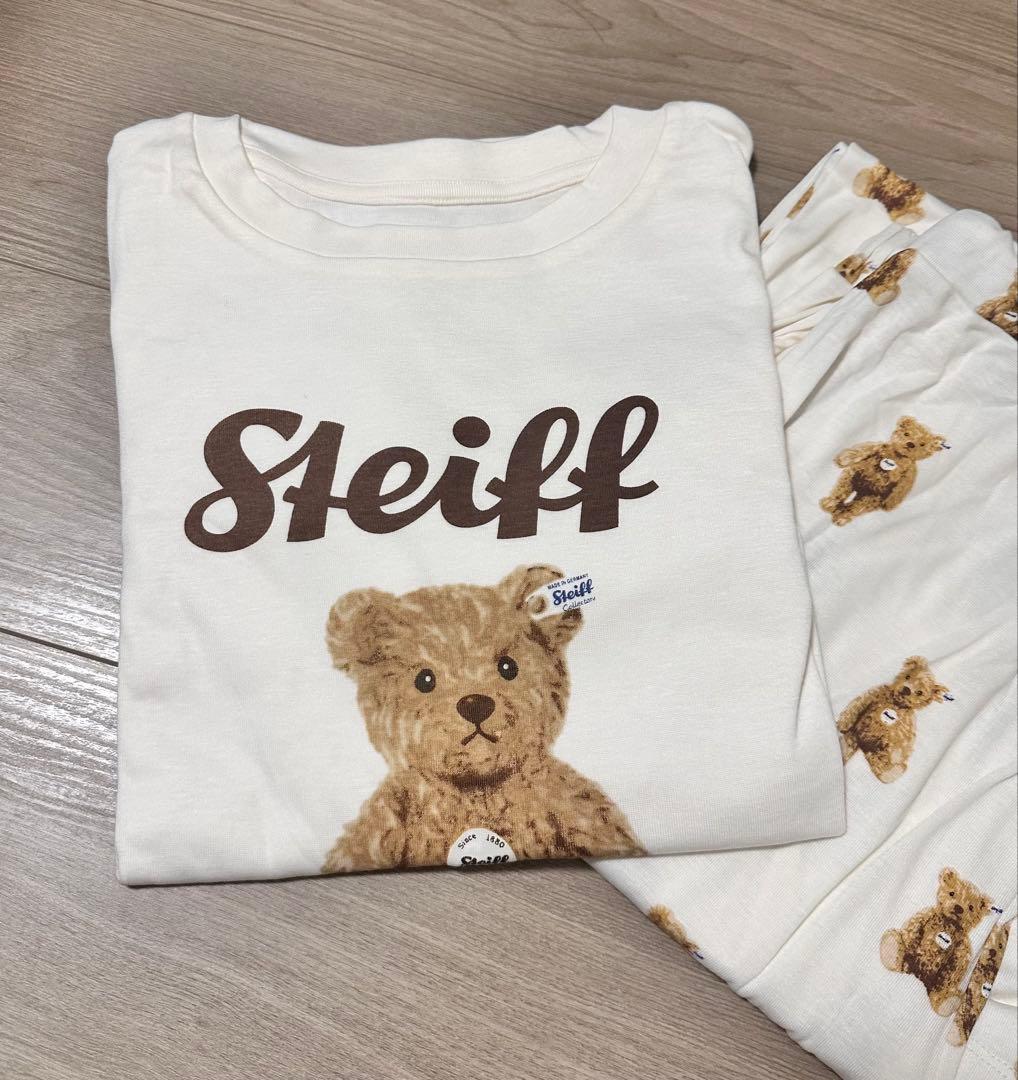 ★新品未使用　ジェラートピケ　ルームウェア　クマベア　Steiff テディベア