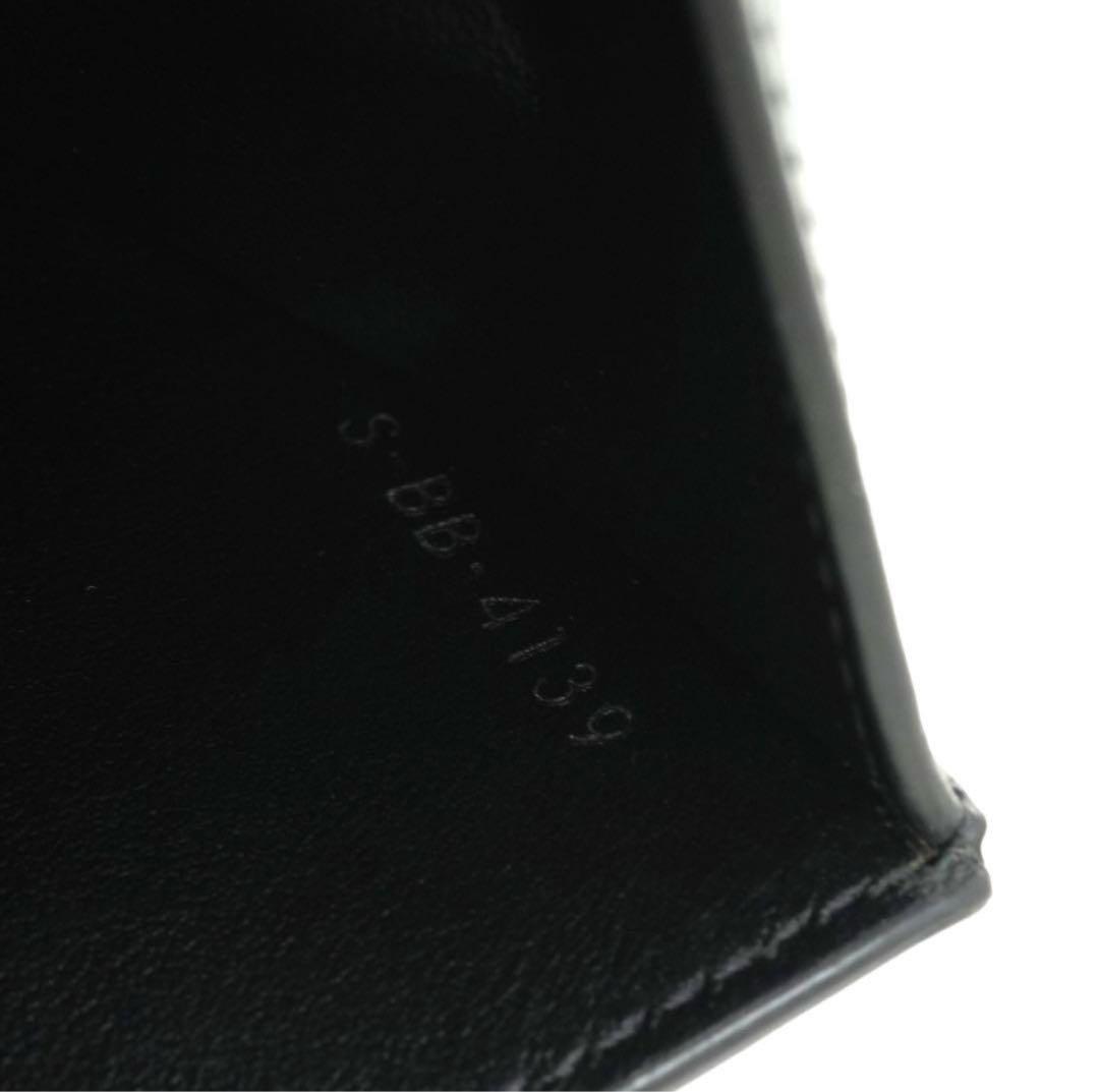 CELINE 二つ折り財布 ブラック レザー