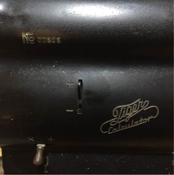 TIGER 手動式計算機 calculator アンティーク