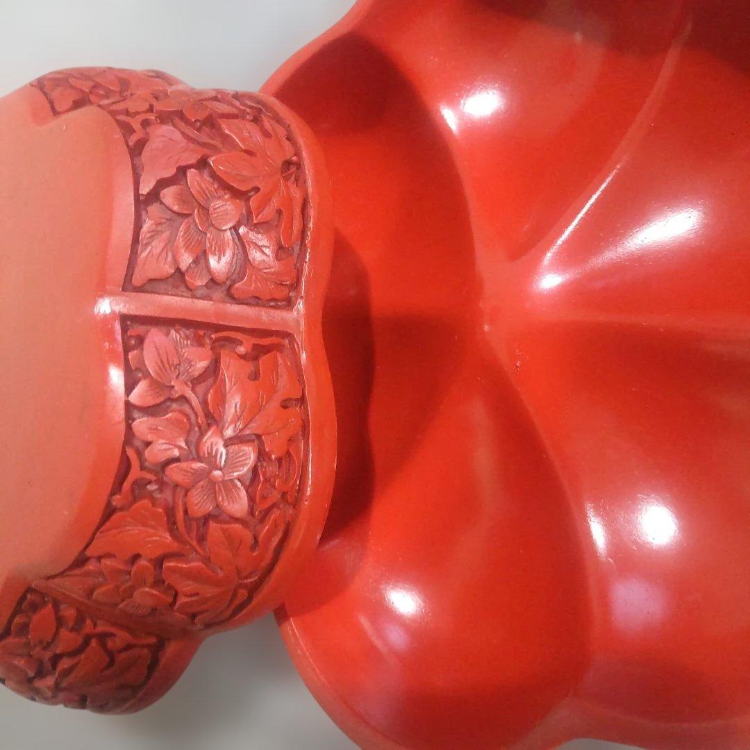 堆朱 中国美術工芸品 伝統美術蓋物 小箱