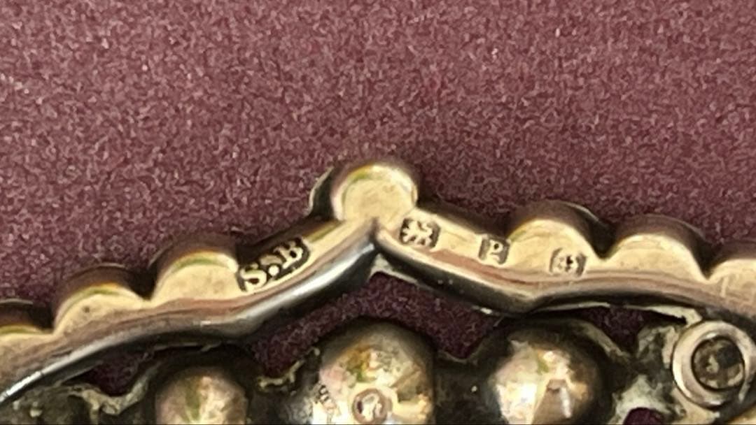 ★現品限り★ 英国 ヴィクトリアン ブローチ 純銀 シルバー 1860年代