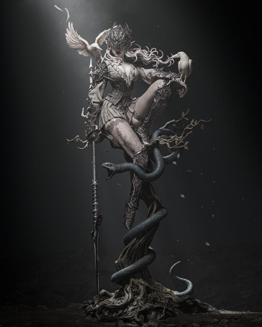 1/6 未塗装未組立 フィギュア ガレージキット オリジナル クロウクイーン —