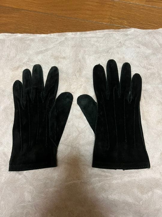 レア！ Lavabre Cadet ラヴァーブル カデ 黒スエードグローブ