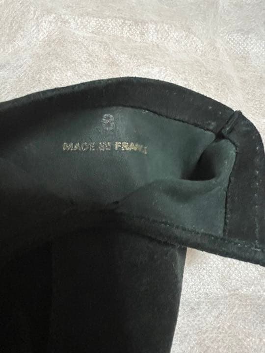 レア！ Lavabre Cadet ラヴァーブル カデ 黒スエードグローブ